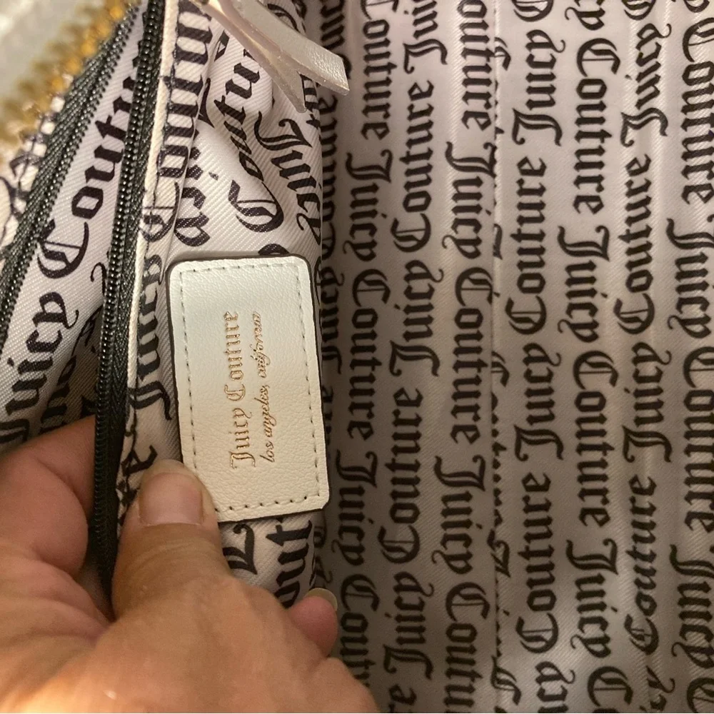 Juicy Couture White Satchel and card holder Set (never used)
